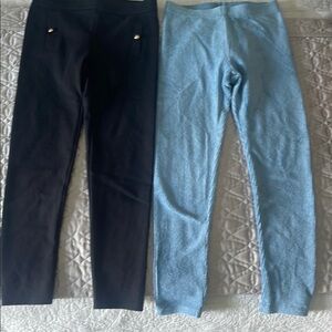 Janie and Jack Black and Blue Leggings for Everyday Comfort